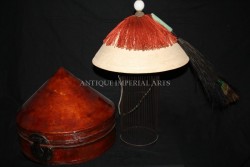 Antique Chinese Mandarin Hat Set CT1