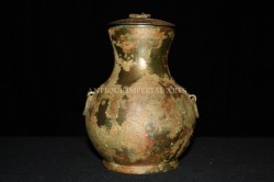 Ancient Chinese Bronze Vessel Hu CB1
