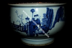 Antique Chinese Blue and White Porcelain Bowl CP12