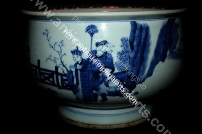 Antique Chinese Blue and White Porcelain Bowl CP12 CP12