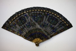Antique Chinese Silver Gilt Filigree Fan CH5