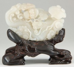 Chinese White Jade Pierced Carving CJ4