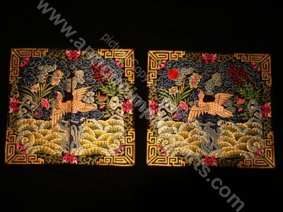 Imperial Chinese Rank Badge Pair CT50 CT50